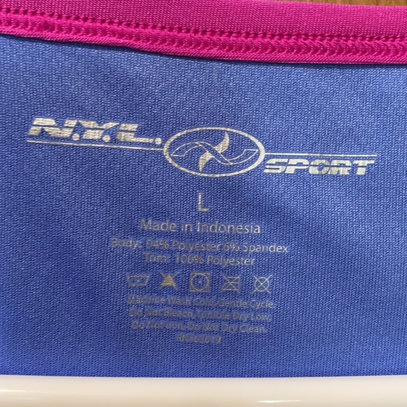 DONATED. N.Y.L. Sport Tank Top. Size L - Picture 2 of 3